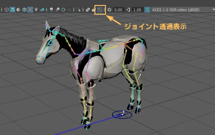 ジョイント透過表示